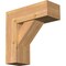 Ekena Millwork Traditional Block Smooth Bracket w/ Offset Brace, Western Red Cedar, 7 1/2"W x 20"D x 20"H BKT0806X20X20TRA05SWR - alternate 1